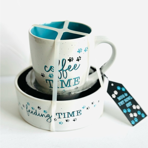 Pet Bowl and Coffee Mug Set, New With Tags Gift Set - Picture 2 of 6